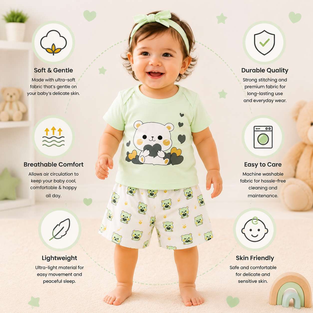 Buy Baby Girl Half Pant Set (300)