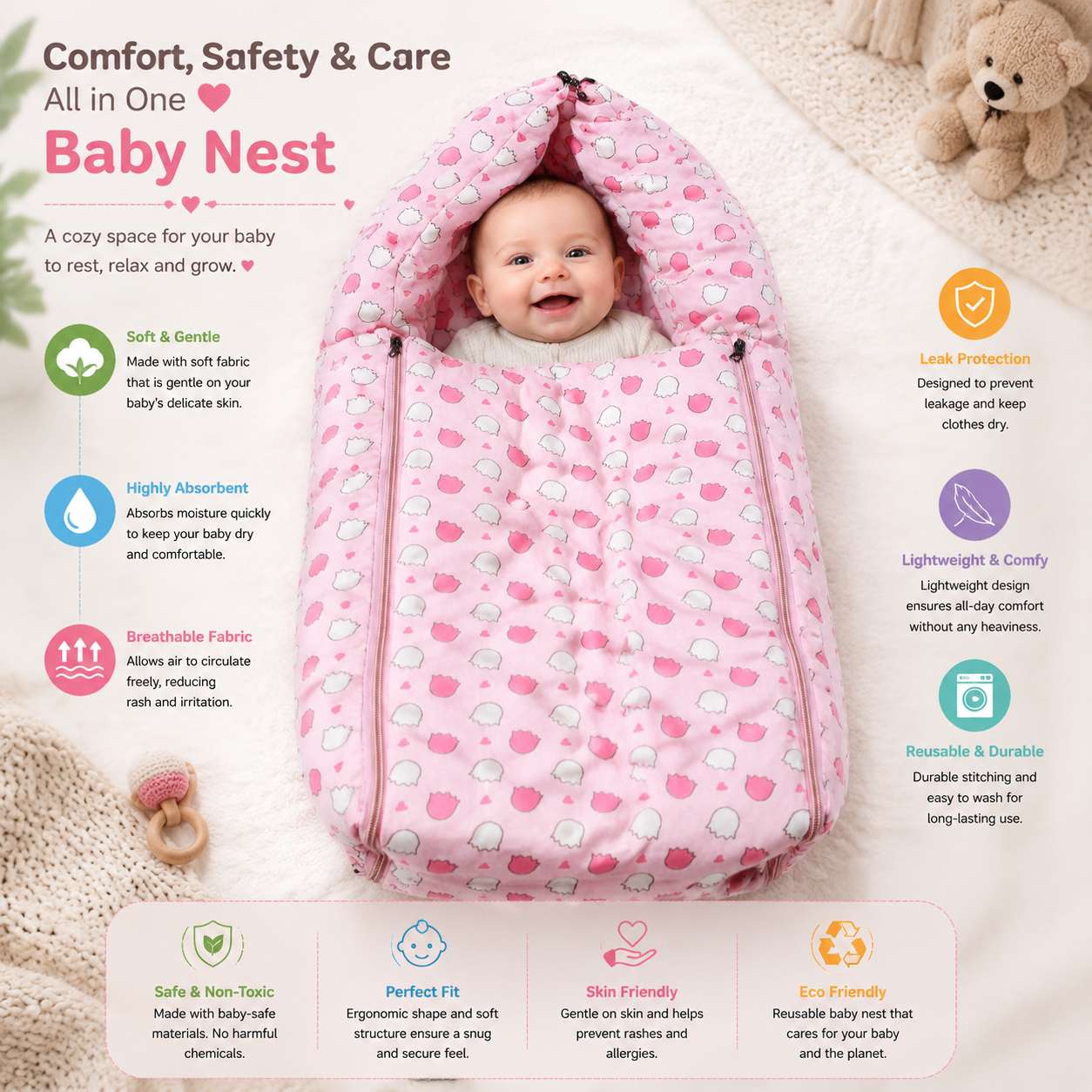 Baby Wrapper (Printed)