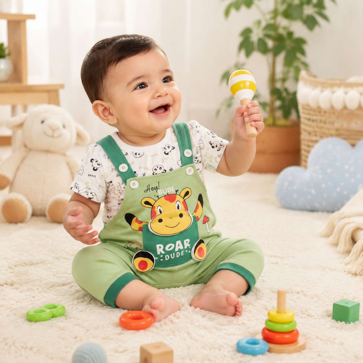 Buy Baby Boy Dungaree Set (3840)