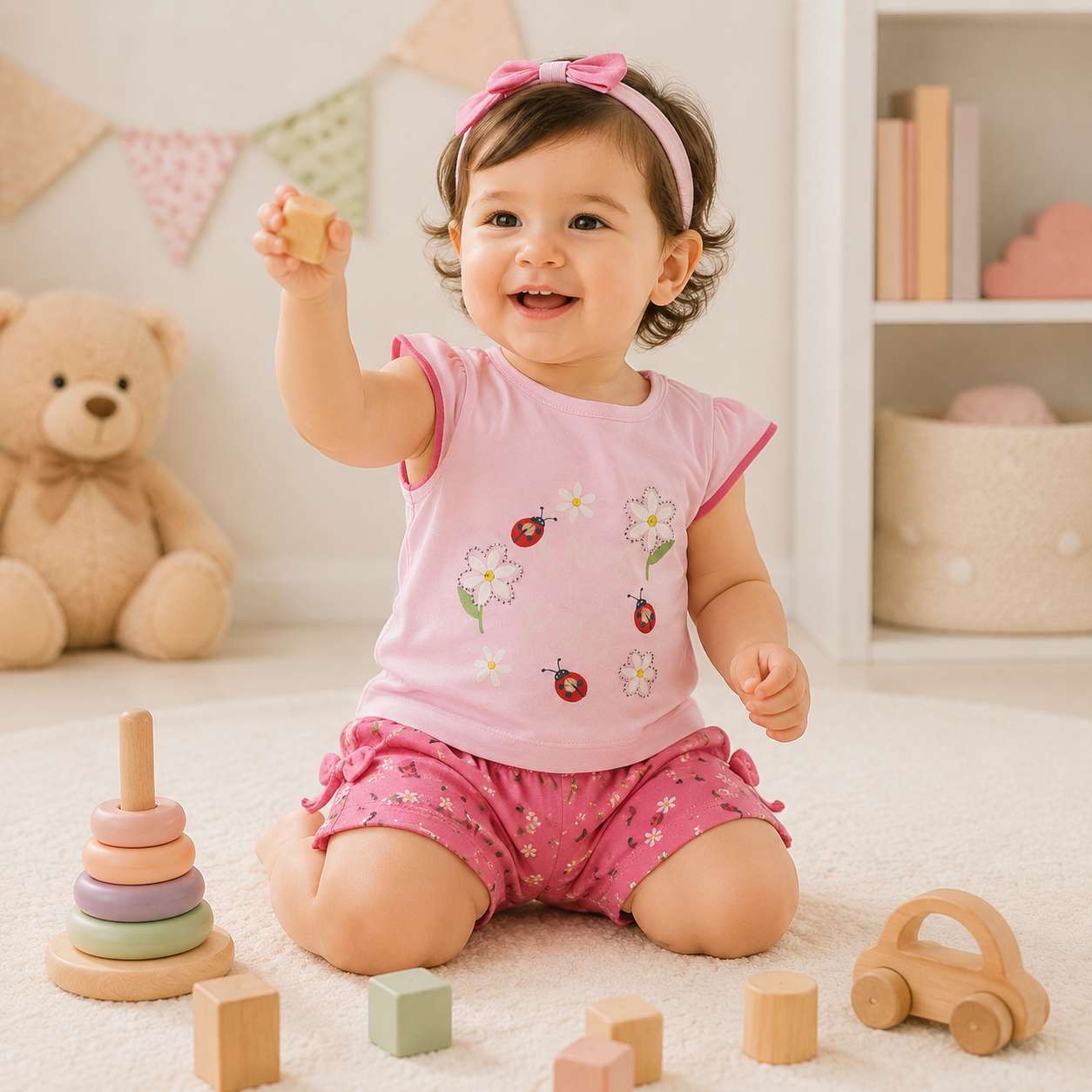 Buy Baby Girl Half pant set (49057)