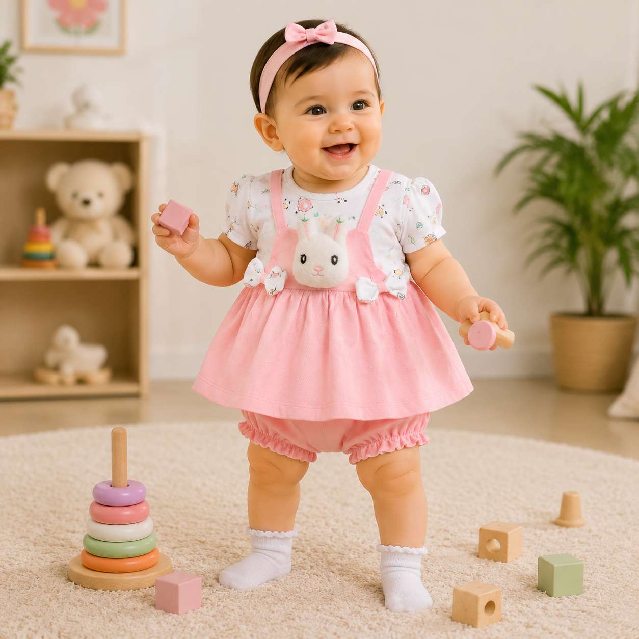 Baby Girl Bunny dress (5028)