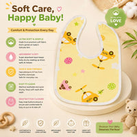 Baby Button Bib – 6–12 Months