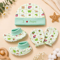 Baby Cap Mitten Bootie Set