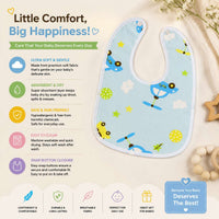 Baby Button Bib – 6–12 Months