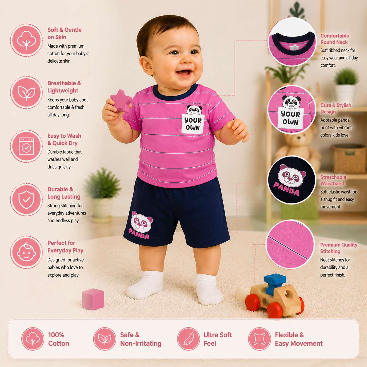 Buy Baby Boy Half Suit (5798)