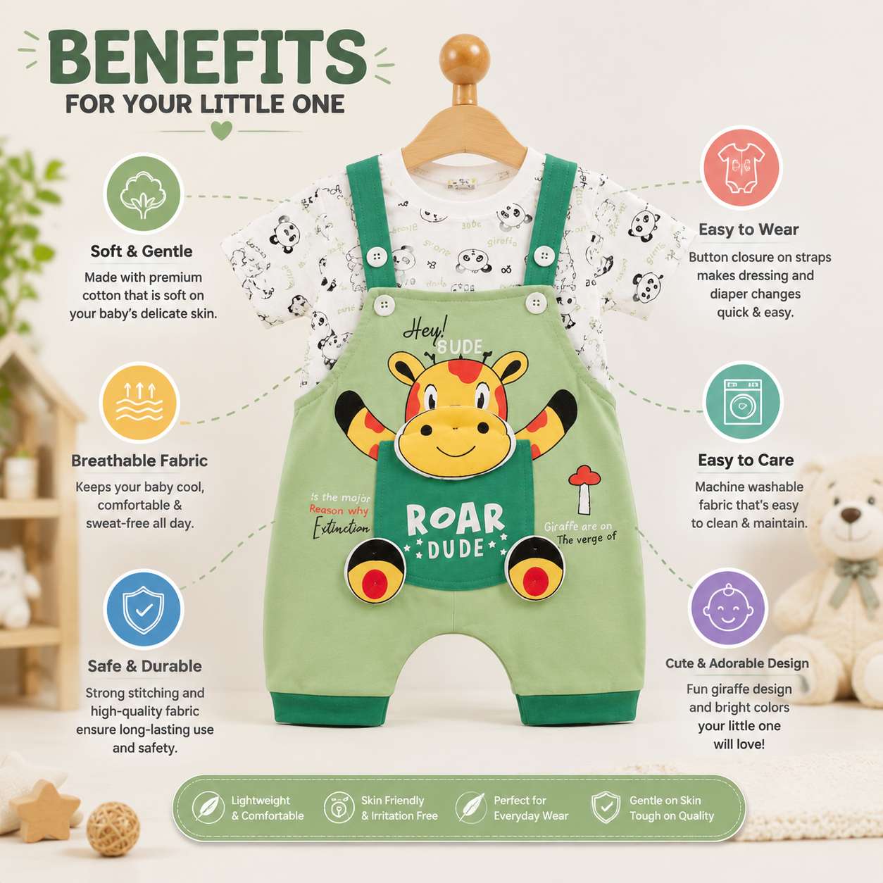 Buy Baby Boy Dungaree Set (3840)