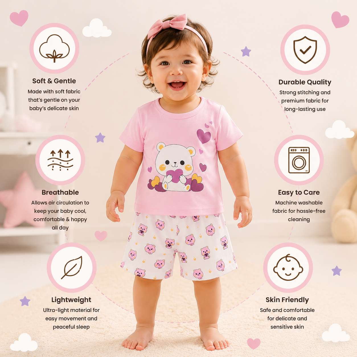 Girl Half pant set (300)