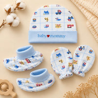 Baby Cap Mitten Bootie Set
